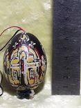 Яйце натуральне писанка малюнок ручної роботи на підвісці, фото №8
