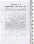 3 Рейх. Пропаганда. Олимпиада 1936г. Карточка Cigaretten-Bilderdienst. Размер 12 x 8 см., фото №3