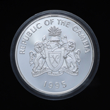 20 Даласи 1995 50 лет ООН (Серебро 0.925, 28.28г), Гамбия, фото №3