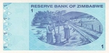 Зимбабве 1 доллар 2009 г UNC, фото №3