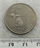 25 Центов США 2004 Мичиган, фото №2