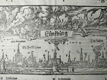1572 Люнебург Германия, карта (38х32, Верже) СерияАнтик, фото №8