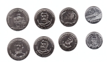 Paraguay Парагвай - 5 шт х набор 4 монеты 50 100 500 1000 Guaranies 2008 - 2012, фото №3