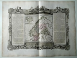 1766 Скандинавия, Петербург (большая карта 66x49, Верже) СерияАнтик, фото №3