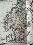 1766 Скандинавия, Петербург (большая карта 66x49, Верже) СерияАнтик, фото №8