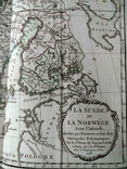 1766 Скандинавия, Петербург (большая карта 66x49, Верже) СерияАнтик, фото №9