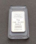 Слиток серебро 999 вес 5 грамм + сертификат, фото №3
