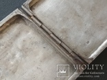 Портсигар серебряный подпись 1942 год, клейма 875 проба, вес 99 грамм, фото №8