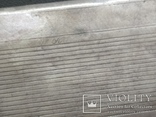 Портсигар серебряный подпись 1942 год, клейма 875 проба, вес 99 грамм, фото №10