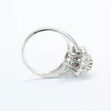 Золотое кольцо с натуральным рубином и бриллиантами, фото №8