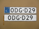 Номера на авто пара алюминий (330гр.), фото №2
