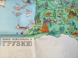 Иллюстрированная схема "Грузия туристическая", 1980 г., фото №6