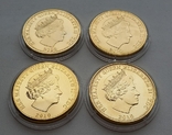 Великобритания 1 крона 2010 г.  набор из 4 монет. ПРУФ., фото №5