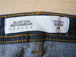Модные мужские зауженные джинсы Burton mansvaer London оригинал в отличном состоянии, фото №5