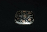 Портсигар 800 срібло ,чернь, позолота,золоті вставки, фото №3