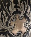 Портсигар 800 срібло ,чернь, позолота,золоті вставки, фото №8