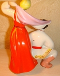   Фарфоровая статуэтка Балалаечник и плясунья. Полонне., фото №5
