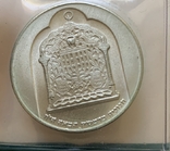Монета Израиль 10 лир Серебро 1974 UNC, вес 20 грамм, фото №3