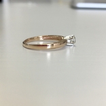 Золотое кольцо с бриллиантом 0,21 кт, фото №8