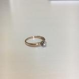 Золотое кольцо с бриллиантом 0,21 кт, фото №9