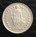 Швейцария ½ франка, 1950 год, фото №2