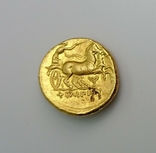 Золотой статер 340-328г.до н.э., монетный двор Пелла, фото №3