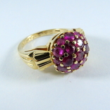Золотое кольцо с рубинами, фото №2
