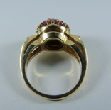 Золотое кольцо с рубинами, фото №7