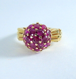 Золотое кольцо с рубинами, фото №9