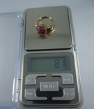 Золотое кольцо с рубинами, фото №11