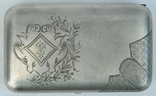 Серебряный портсигар 84* 1895 г.. Вес 196 грамм. Николаев Дмитрий Николаевич, фото №3