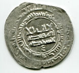 Дирхем, Саманиды, Наср б. Ахмад, м.д. Самарканд, 320 г.х. (932–933), упомянут аль-Муктадир, фото №2