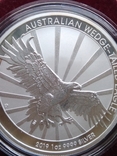 Клинохвостый орел 2019 г 1 доллар Австралия Орел - клинохвост унция 31,1г серебро 999, фото №4