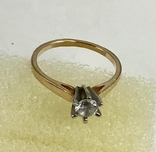Золотое кольцо с камнем, фото №4