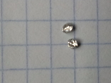 Бриллиант 2 штуки  1.7 мм, 0.036 Сt, фото №3