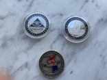 Сувенирные монеты 3 шт, фото №3