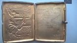 Серебряный  портсигар с дарственной надписью, фото №2