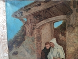 Картина Жанровая сцена A. HUMBORG 61х43,5 см 19 век с экспертизой, фото №3