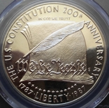 Доллар США 1987 год "200 лет конституции" слаб PCGS "PR-69", фото №4