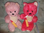Мишки с бутылочками СССР Мишка медведь меховой, фото №2