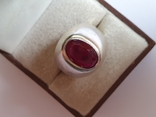 Советский женский перстень. Серебро 875 проба. Размер 20, фото №6