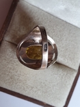 Советский женский перстень. Серебро 875 проба. Размер 1, фото №9