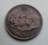 Великобритания. Памятная медаль. Королевская семья. UNC., фото №2
