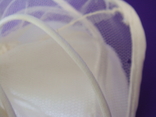 Сумочка и перчатки кружевные свадебные, ручная работа, фото №6