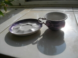 Чашка с блюдцем для кофе Коростеньского фарфорого завада, фото №3