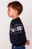 В'язаний светр для хлопчика різдвяний "Зірка Алатир"/blue (104), numer zdjęcia 3