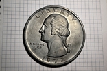 Настольна медаль "25 центів 1972" США, фото №2