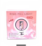 Кільцева лампа LED LC-330 33 см з тримачем для телефону + Штатив в подарунок, фото №6