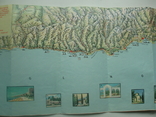 1976 ЧПК Чорноморське узбережжя Кавказу туристична схема, фото №7