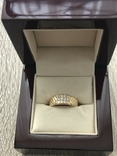 Кольцо женское 750 проба з бриллиантами, фото №2